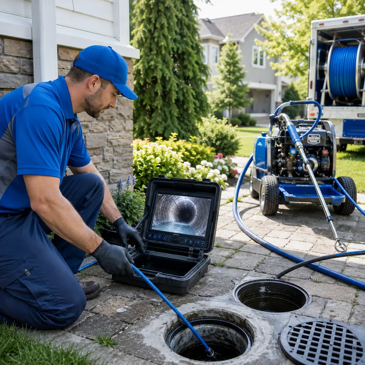 Outdoor drain cleaning professionals serving Darlington, WI